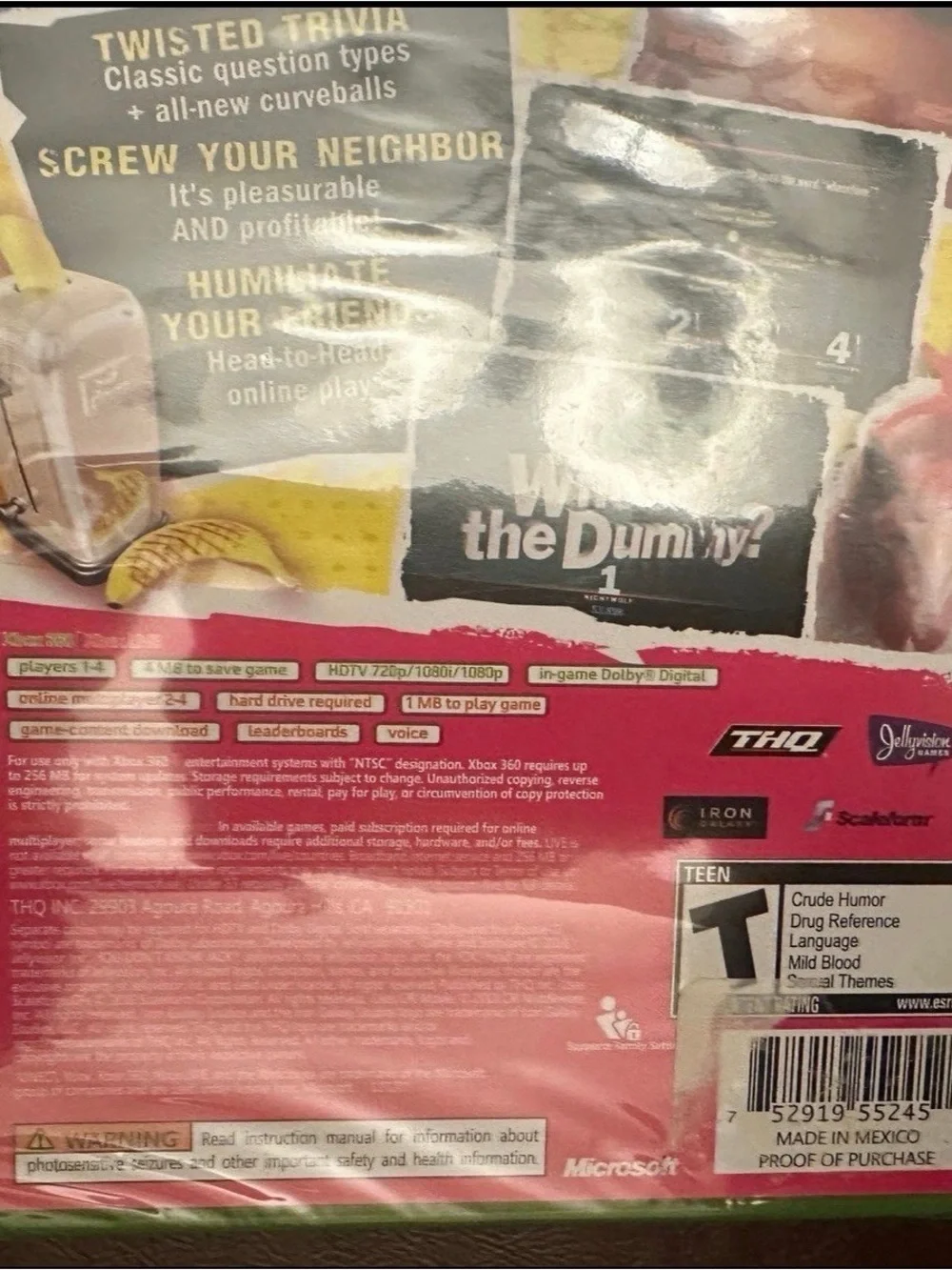 You Don't Know Jack: The Retrospective Trivia Party Game - Xbox 360*BN/Sealed